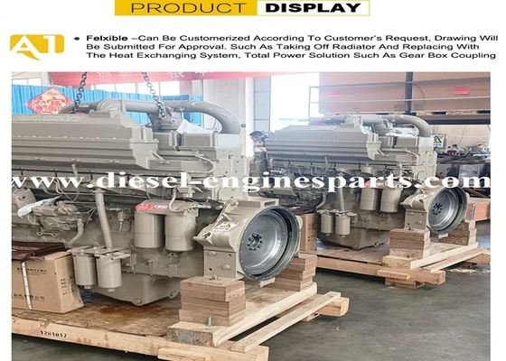 Original Cummins Marine Engine 2100 Rpm Alloy Material Diesel Fuel