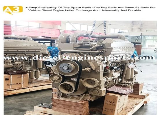 Original Cummins Marine Engine 2100 Rpm Alloy Material Diesel Fuel